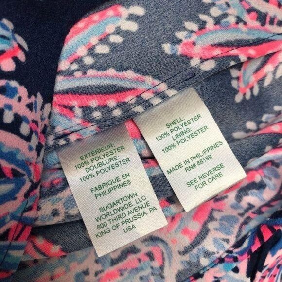 Lilly Pulitzer Sandra Jumpsuit Oyster Bay Size 0 - Picture 11 of 12